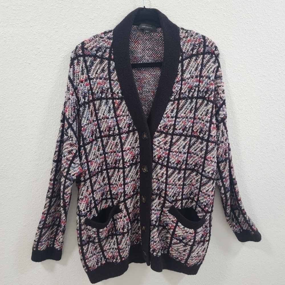 Ann Taylor Cardigan Size L Multicolor Plus Size.